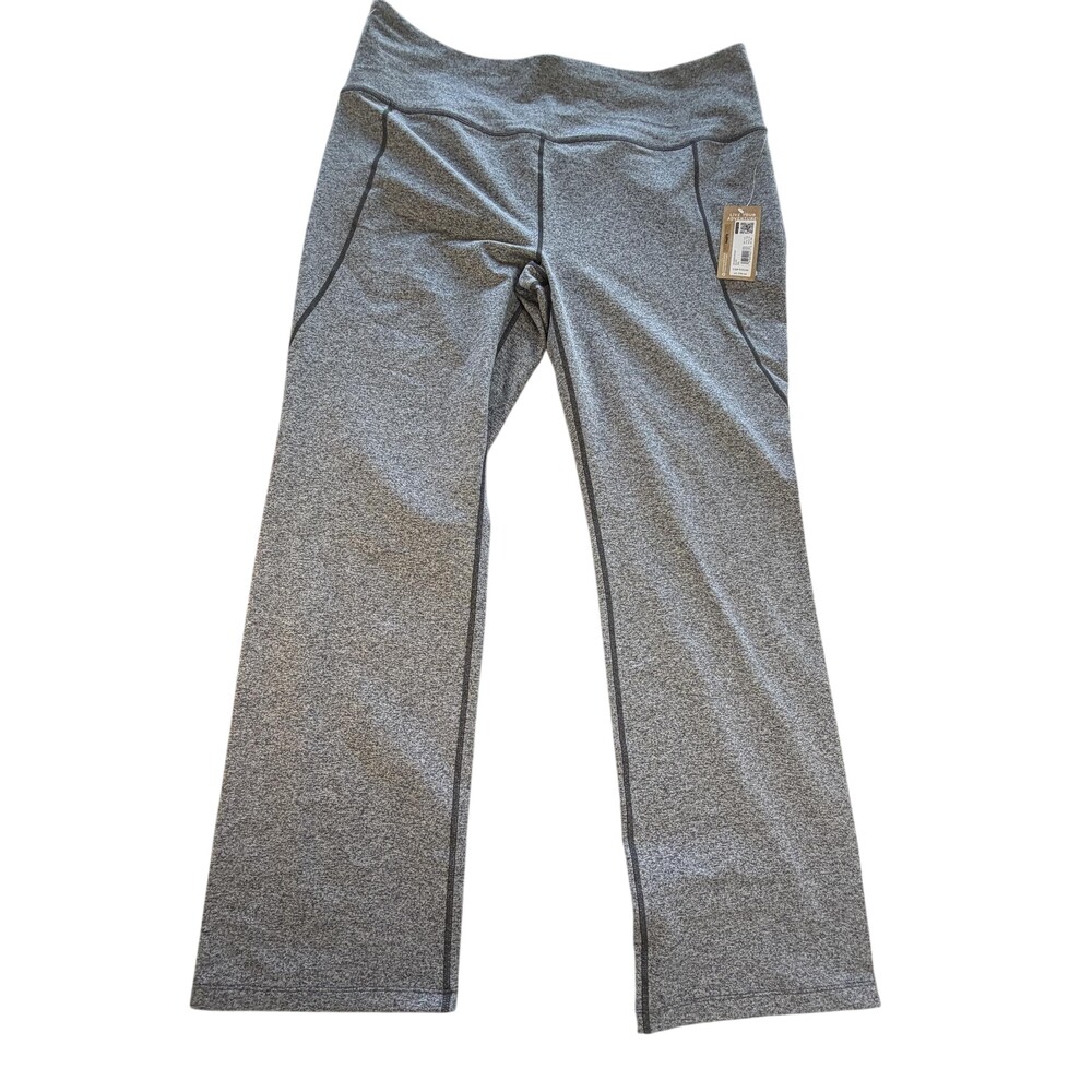 Eddie Bauer Pants Womens 2XL Gray WR Crossover Track Elastic Waist Stretch